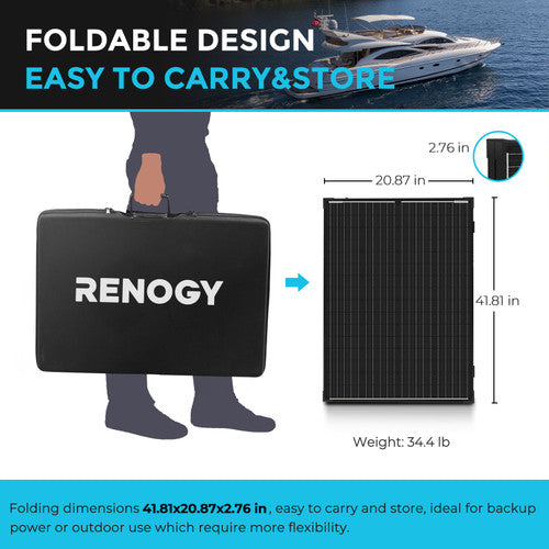 Renogy 200 WATT 12 VOLT MONOCRYSTALLINE FOLDABLE SOLAR SUITCASE