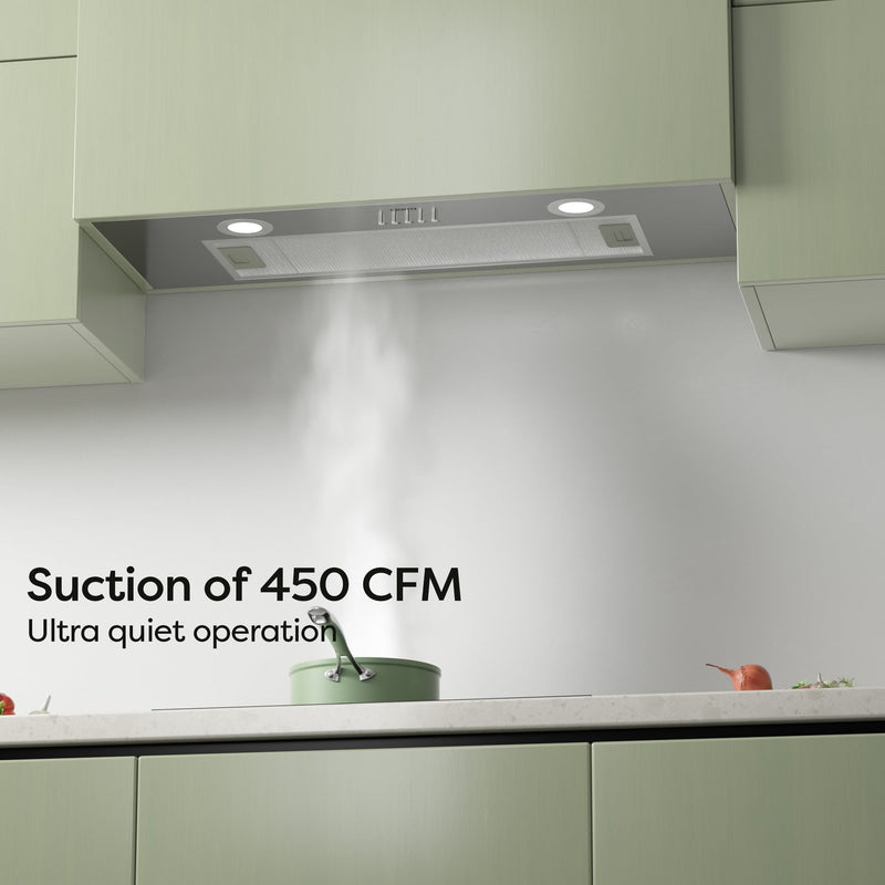 CIARRA 29" Range Hood Built-In Under Cabinet CAS75913E-OW