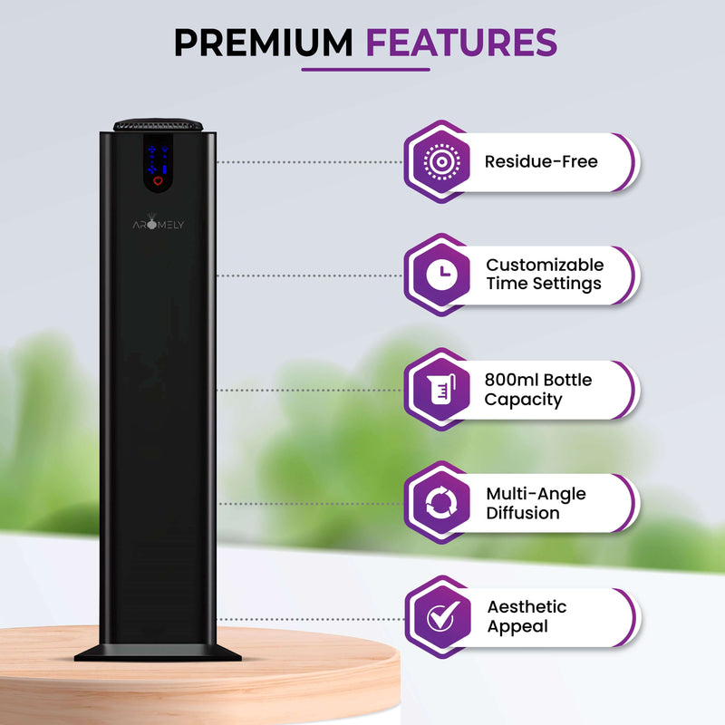 AROMELY - ARO TOWER - Smart Scent Diffuser for Home, Office & SPA Up To 3,000 Sqft. (Open Areas)