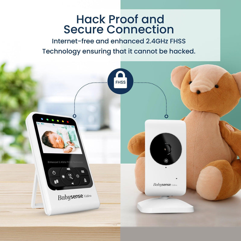 Babysense 7 y V24: paquete de monitor de video para bebés con detección de movimiento y alertas de seguridad