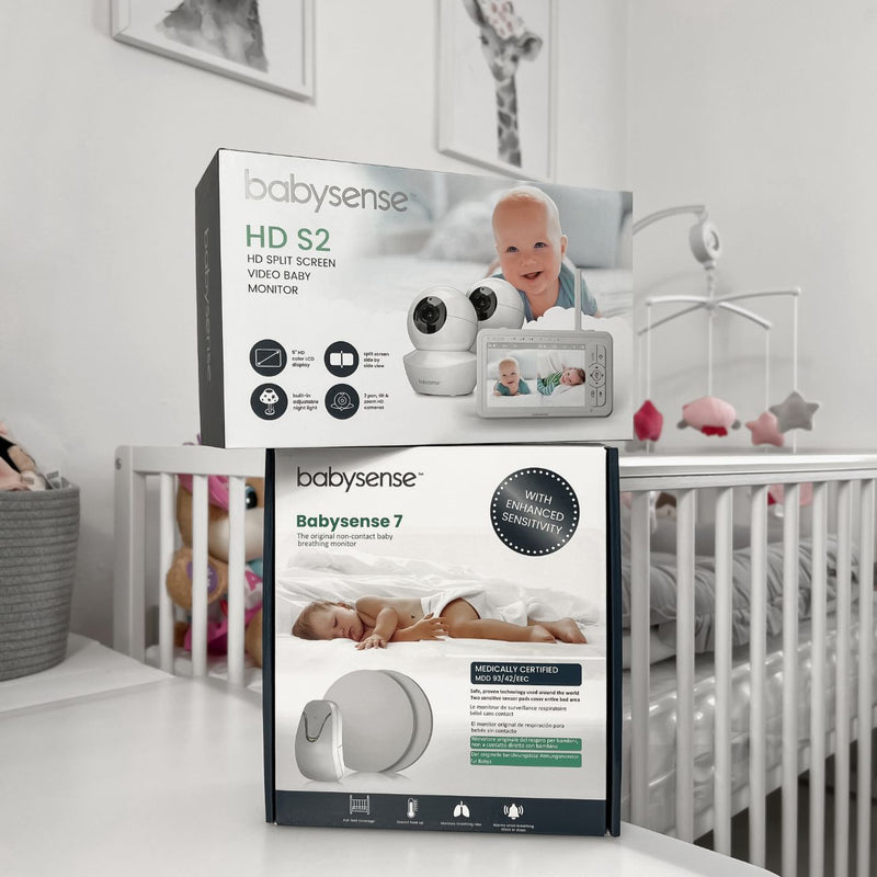 Babysense True Sleep: monitor de vídeo para bebés con detección de movimiento y respiración y alertas de seguridad, 1 o 2 cámaras 