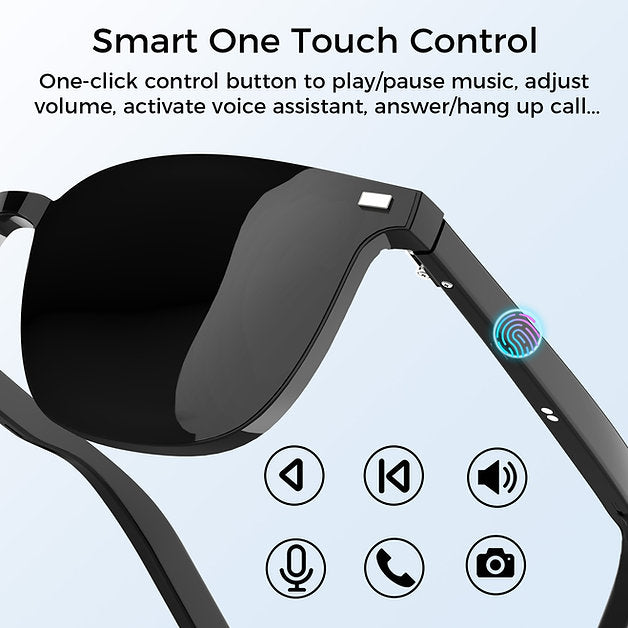 Gafas inteligentes polarizadas Sungale con Bluetooth, micrófono, altavoces y asistente de voz – G05