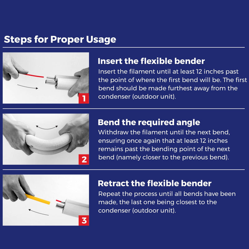 EZBend™ Flexible Easy Bender Kit for Split System Copper Linesets - 13 Ft.