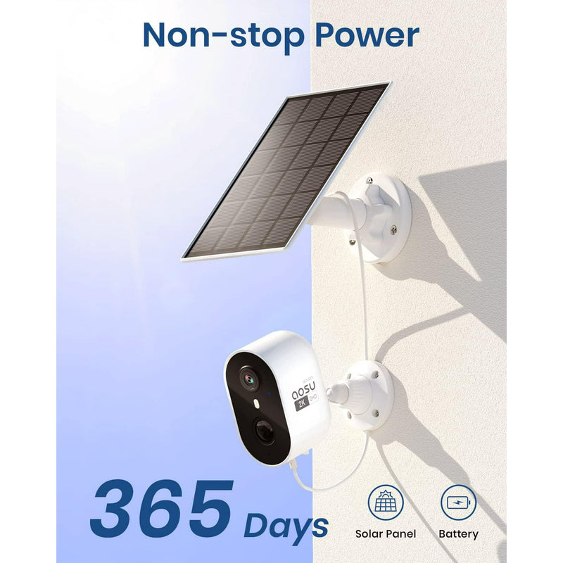 AOSU 2K Solar Battery Powered Security Camera - C7L2BA11