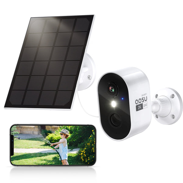 AOSU 2K Solar Battery Powered Security Camera - C7L2BA11