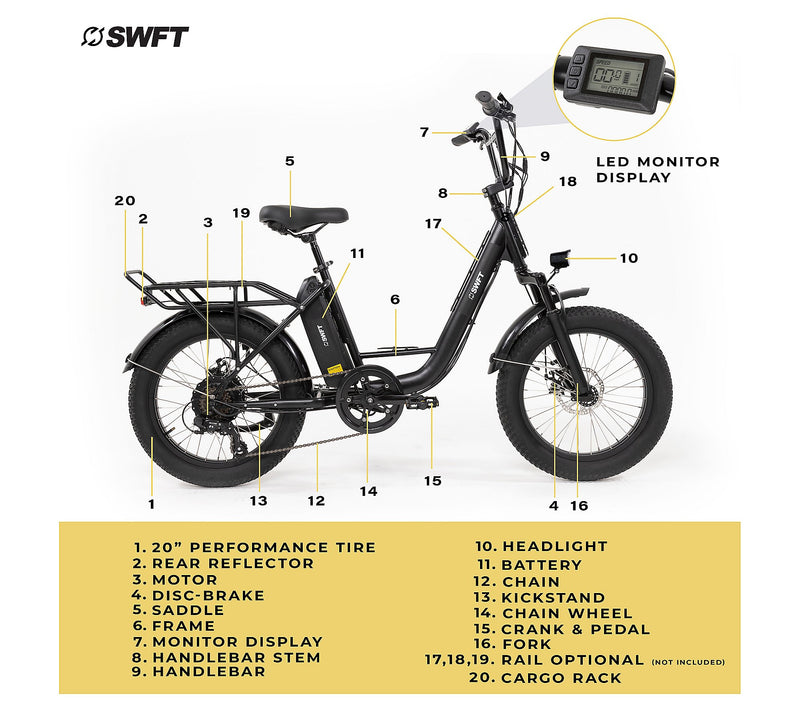 SWFT VX Step-Through e-Bike - Black