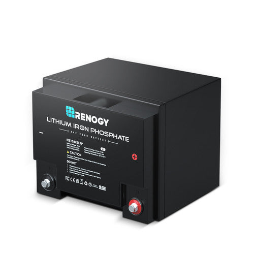 Renogy RBT2425LFP - Batería de fosfato de hierro y litio de 24 V y 25 Ah