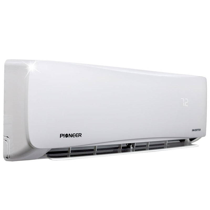 Sistema completo de aire acondicionado con bomba de calor y minisplit sin conductos Inverter+ de 12 000 BTU y 20,8 SEER2 de Pioneer®, 115 V