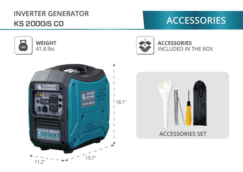 KS 2000iS CO Inverter Generator