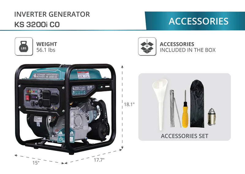 KS 3200i CO Inverter Generator