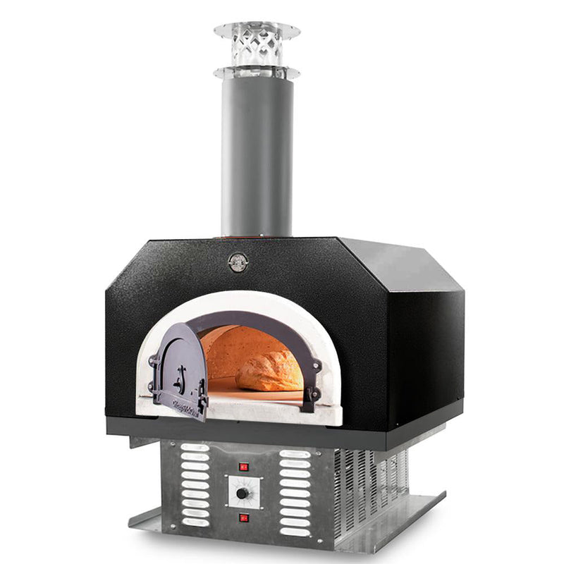 Horno de ladrillos Chicago Brick Oven - Horno híbrido de sobremesa para pizza CBO 750 (comercial) sin faldón | Combustible dual (gas y leña) 