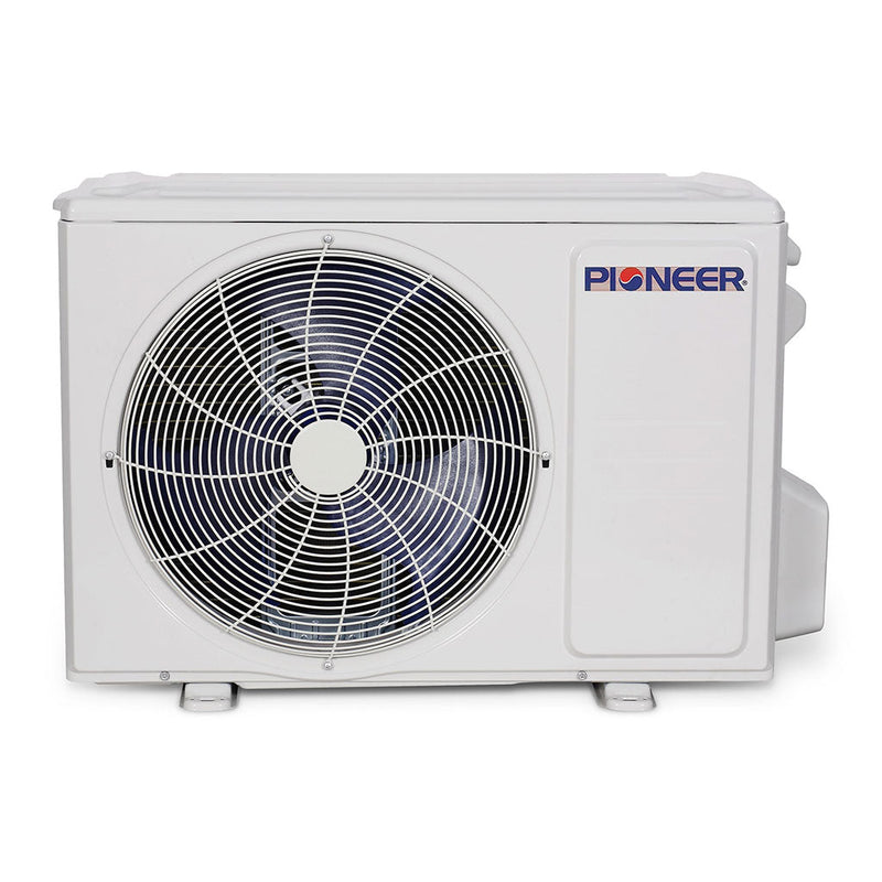 Sistema completo de aire acondicionado con bomba de calor Pioneer® EStar™ de 12 000 BTU, 23,1 SEER2, minisplit sin conductos, Inverter++, Energy-Star, 230 V