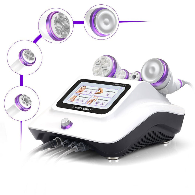 Sistema de radiofrecuencia de cavitación Aristorm 4 en 1 en forma de S de 30 K