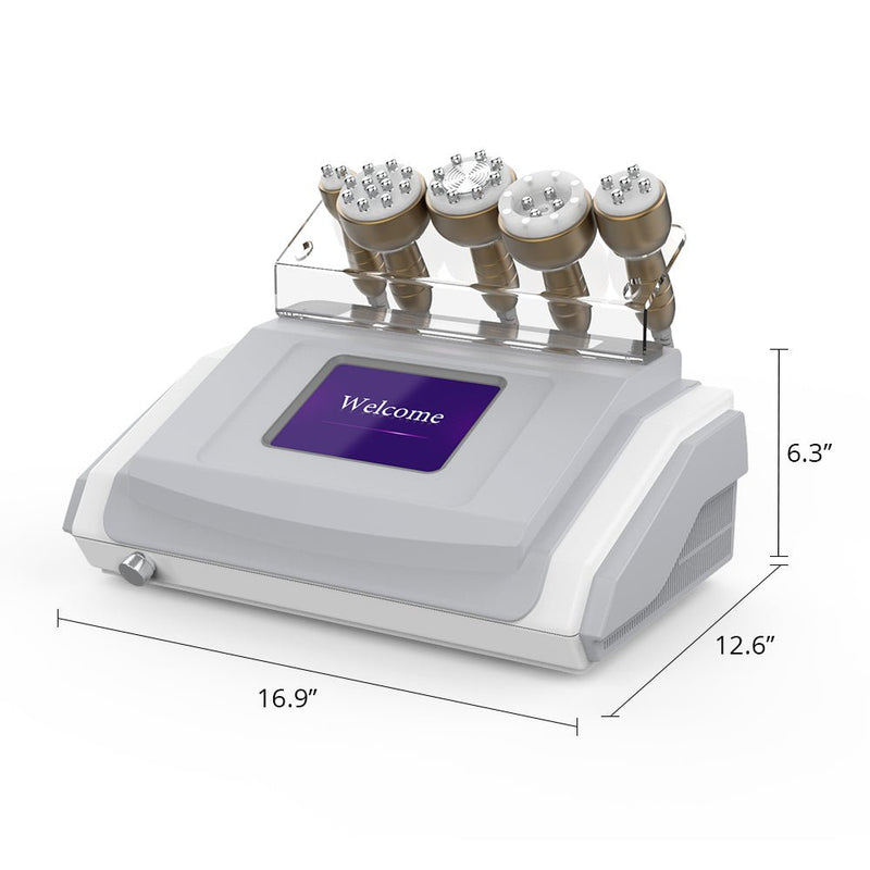 Shape Tactics - Máquina de rejuvenecimiento de la piel por radiofrecuencia y cavitación al vacío de 40 000 mAh 5 en 1 para adelgazar 