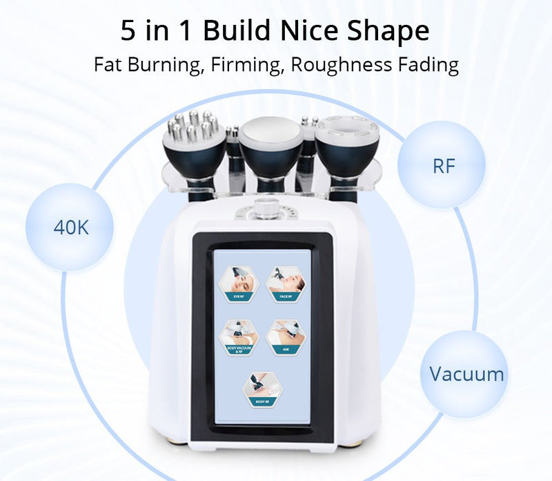 Máquina de cavitación ultrasónica RF 5 en 1 de Shape Tactics con ultrasonido de 40 K