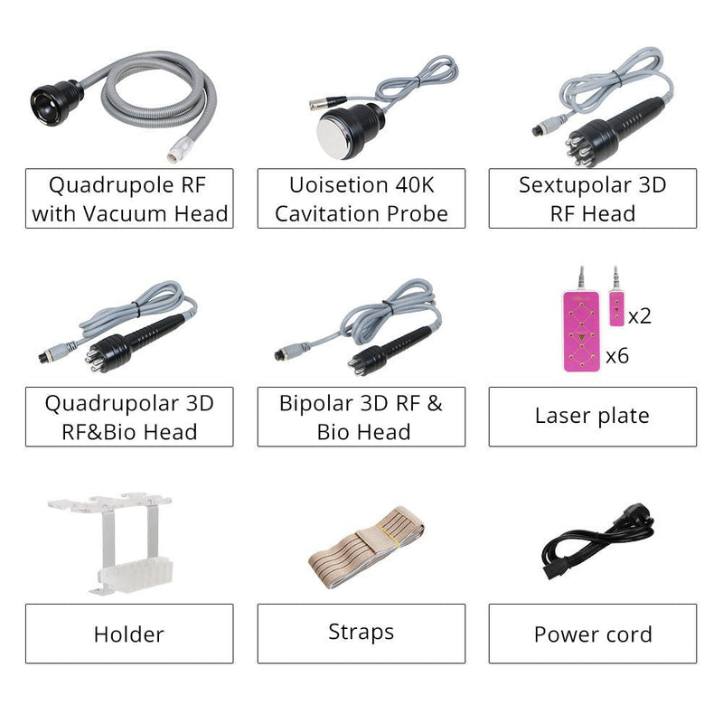 Máquina de adelgazamiento por cavitación ultrasónica al vacío RF 6 en 1 Shape Tactics