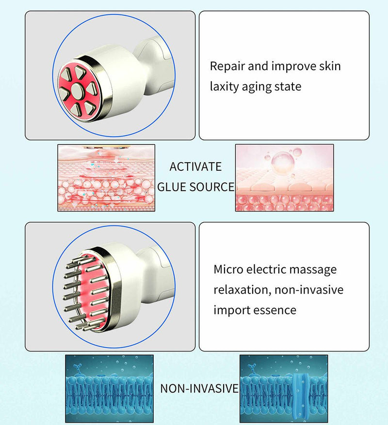 Shape Tactics - Máquina de rejuvenecimiento de la piel 8 en 1 para el cuidado facial con hidroterapia