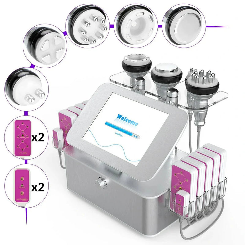 Shape Tactics - Cavitación ultrasónica RF 7 en 1 con láser Lipo de 160 mw