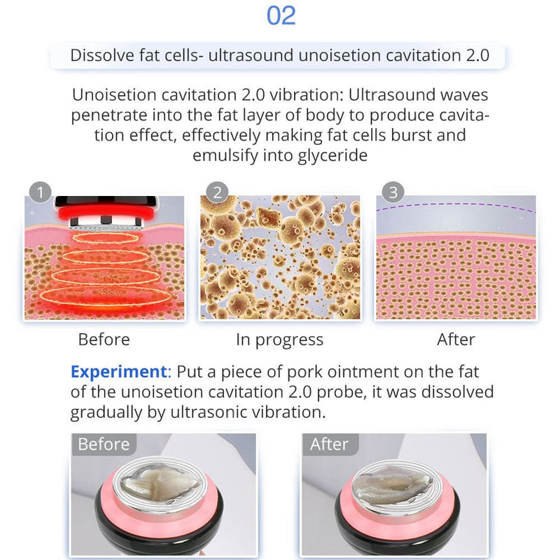 Shape Tactics - Máquina de cavitación láser de radiofrecuencia con microcorriente 8 en 1