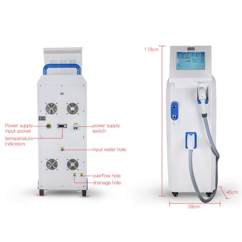 Sistema de depilación láser de 808 nm con tecnología de enfriamiento Shape Tactics