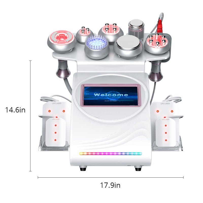 Shape Tactics - Sistema de vacío RF de cavitación de 80K 9 en 1 con EMS y BIO