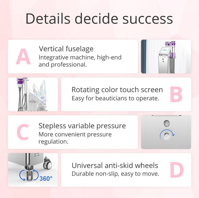 Shape Tactics - Máquina de liposucción con vacío RF y cavitación Uniosetion 9 en 1 Bio Photon