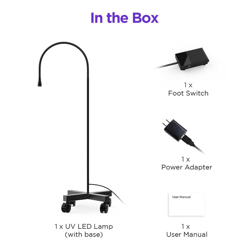 Lámpara de cuello de cisne LED UV ajustable de 10 W de Shape Tactics