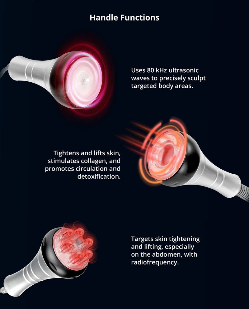 Shape Tactics - Sistema avanzado de modelado por radiofrecuencia con cavitación de 80 000 10 en 1
