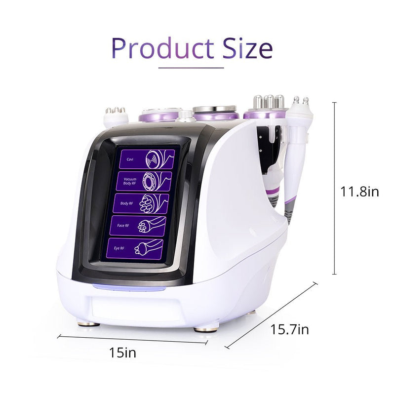 Tecnología avanzada de cavitación por vacío RF Shape Tactics 5 en 1 2.5 40K