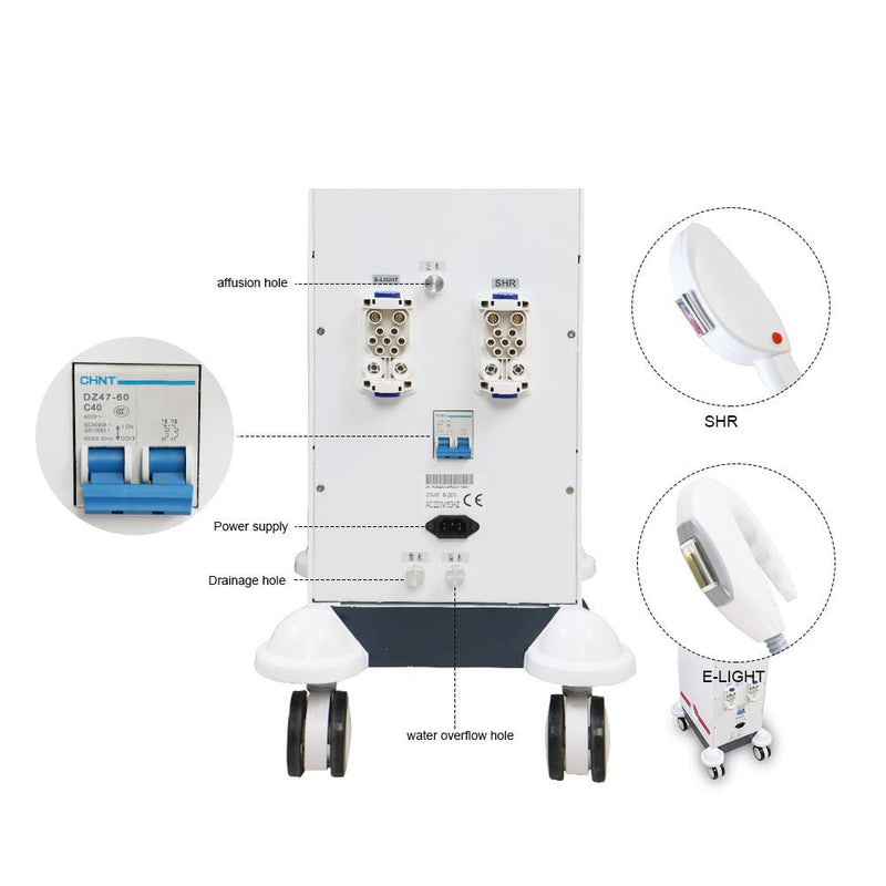 Eliminación de pigmentos con luz pulsada intensa (IPL) de Shape Tactics con tecnología OPT SHR E-light