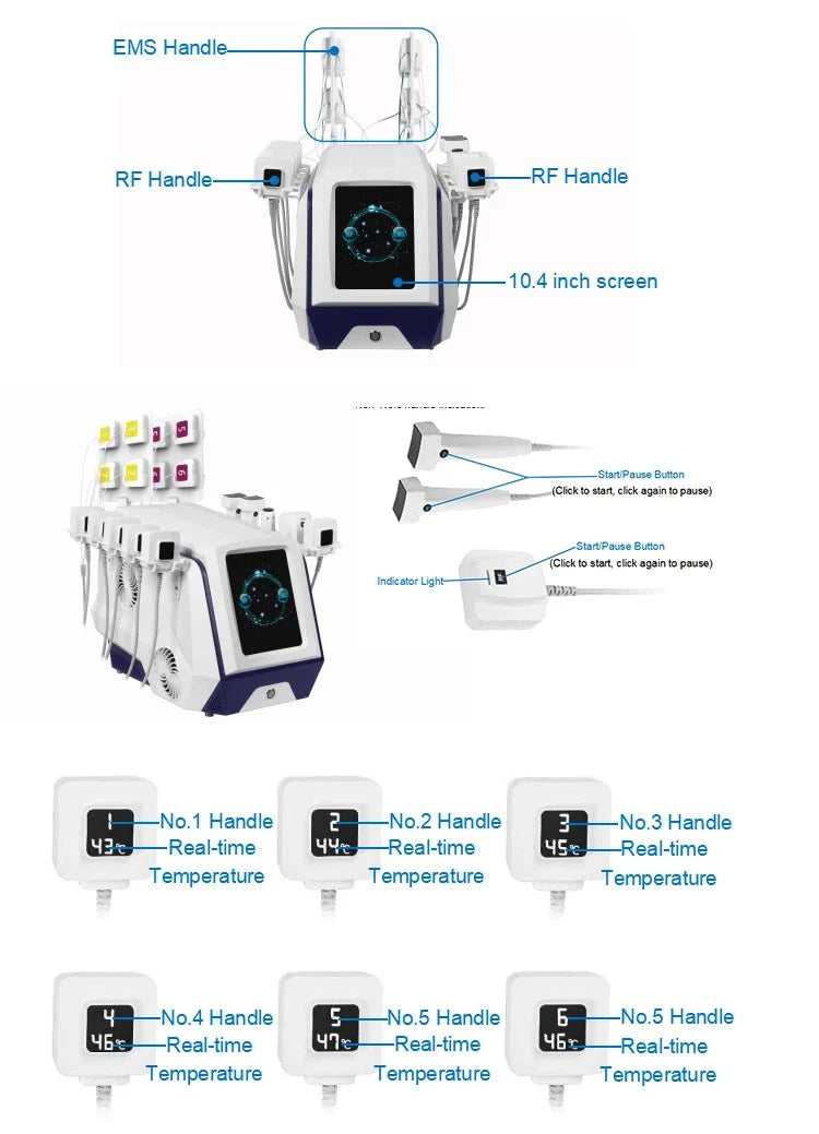 Máquina de belleza para reducción de grasa multidireccional Shape Tactics con EMS RF