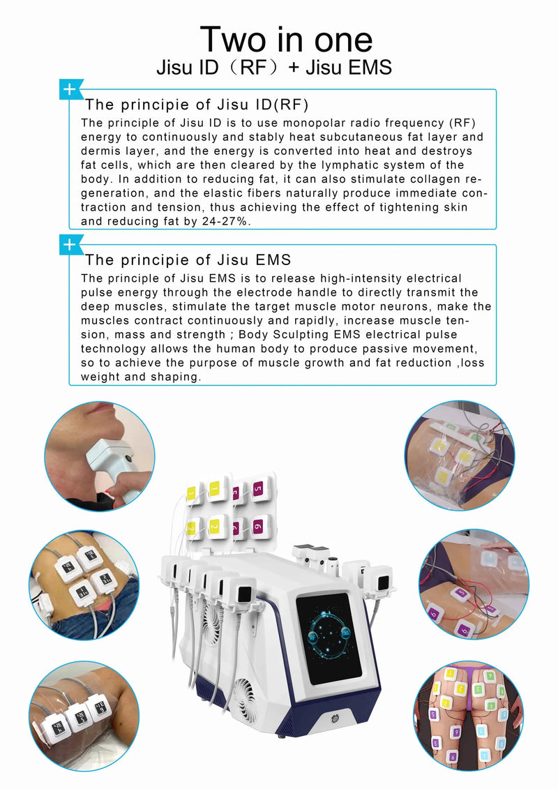 Máquina de belleza para reducción de grasa multidireccional Shape Tactics con EMS RF