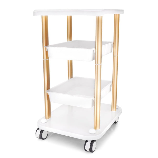 Shape Tactics - Rolling Trolley Cart for Beauty Salon and Spa Equipment Storage and Organization