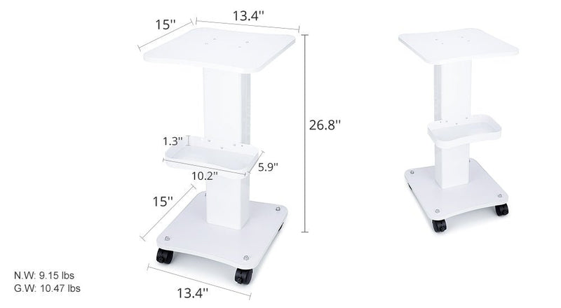 Shape Tactics - Rolling Trolley Cart: Storage Equipment and Machine Organizer Stand