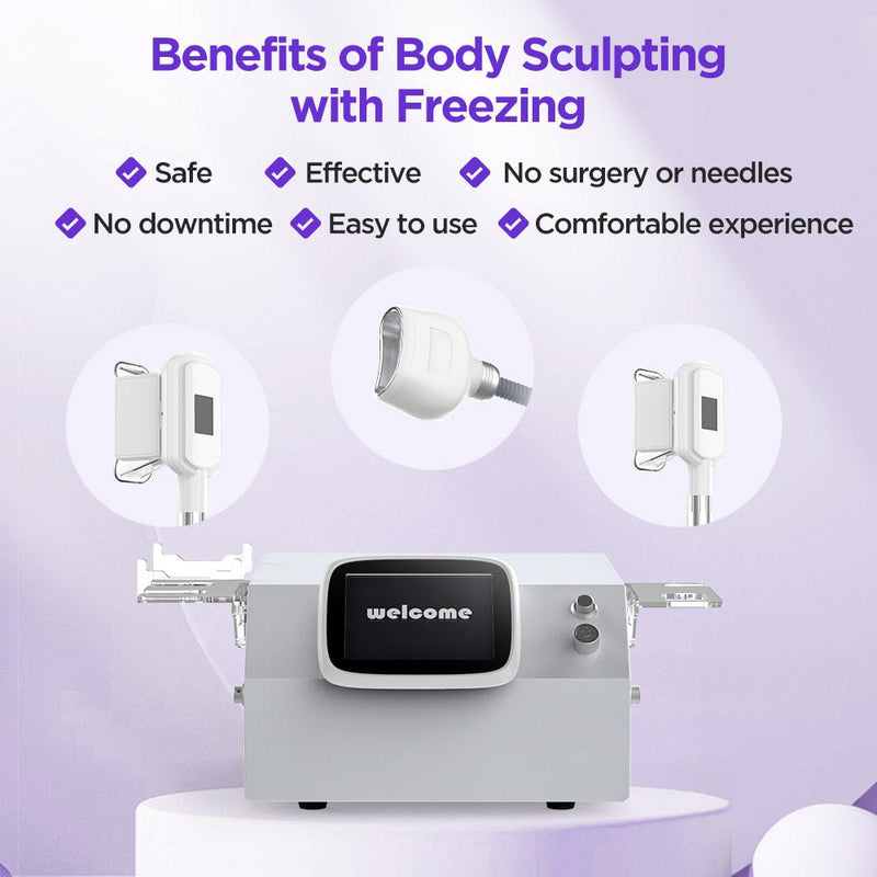 Tácticas de forma: máquina de criolipólisis para esculpir y congelar grasa con tres asas