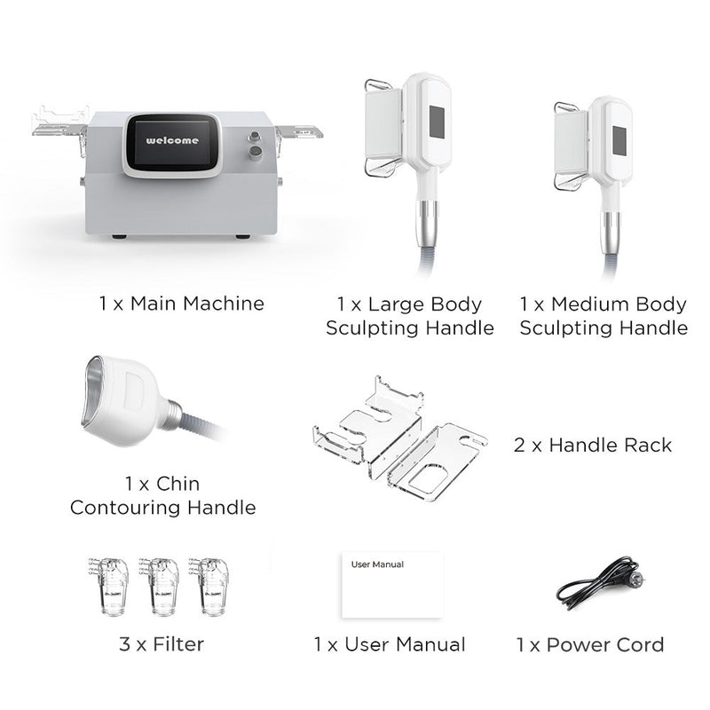 Tácticas de forma: máquina de criolipólisis para esculpir y congelar grasa con tres asas