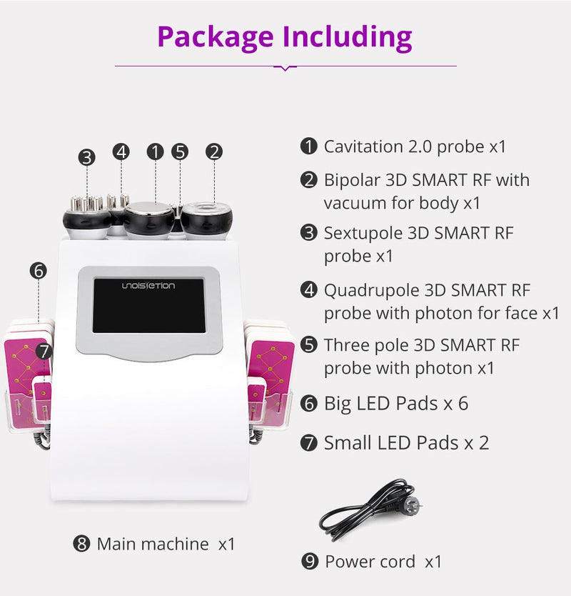 Shape Tactics - Unoisetion 40k Cavitación Ultrasonido RF Multipolar Vacío Fotón