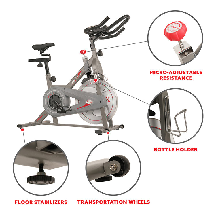 Sunny Health & Fitness Synergy Magnetic Indoor Cycling Bike - SF-B1879