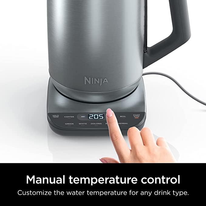 Ninja Kt200 Precision Temperature Electric Kettle, 1500 Watts