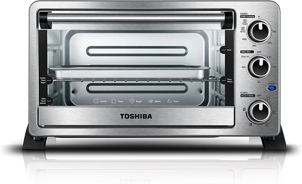 Horno tostador de convección de 6 rebanadas Toshiba MC25CEY-SS, acero inoxidable