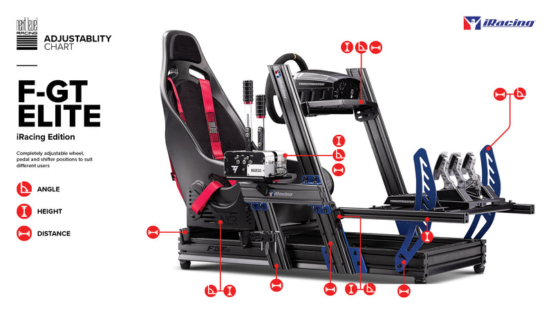 Next Level Racing-F-GT Elite-Aluminum Simulator Cockpit-Wheel Plate Edition  - NLR-E001