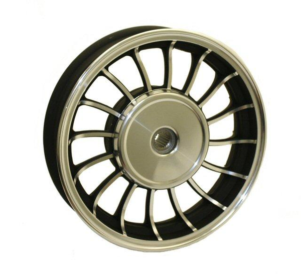 Universal Parts 10" Rear Wheel for Retro 50cc Scooters - Silver (144-35)